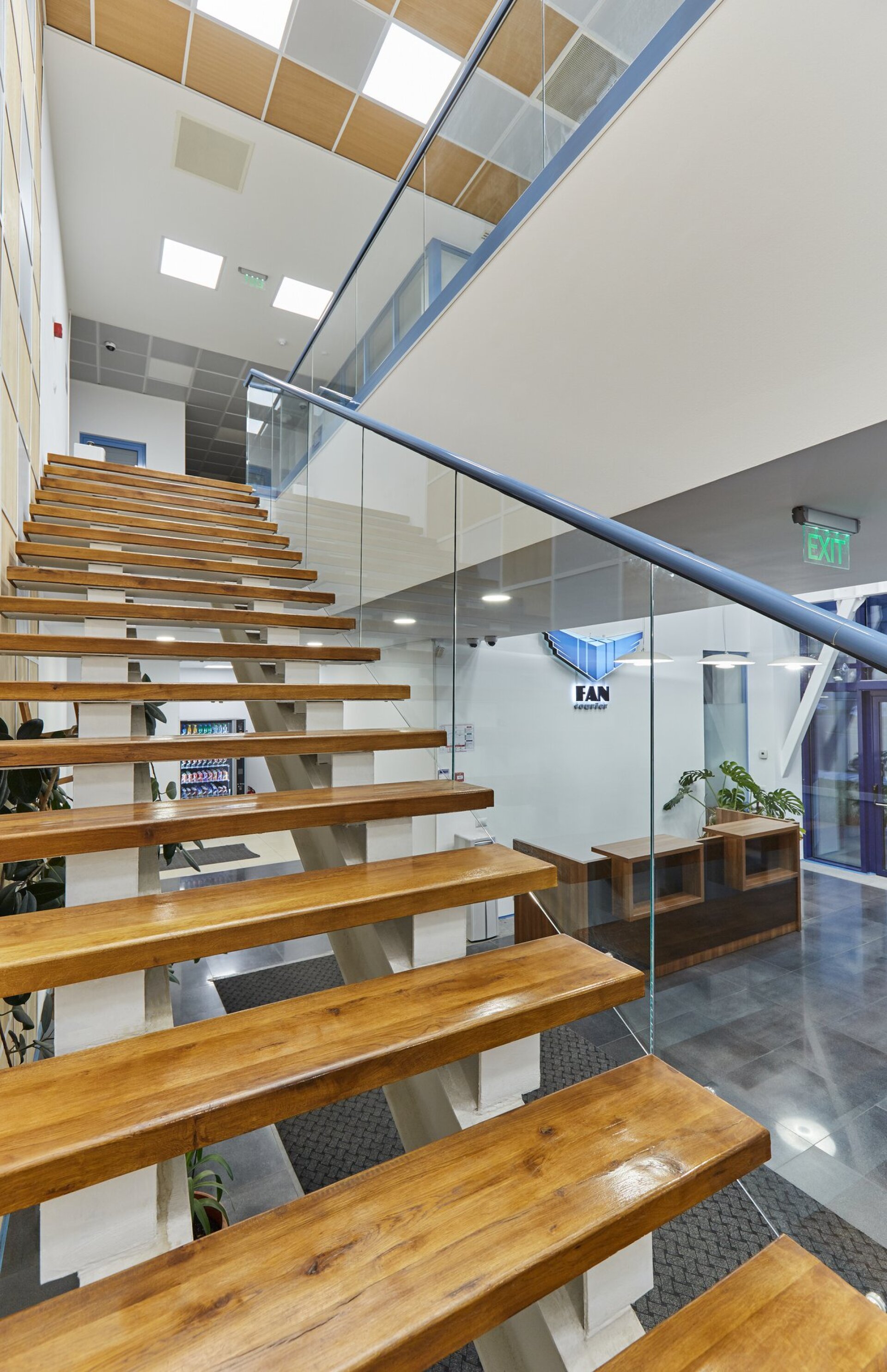 Overall view of the office building of the FAN Courier Brașov hub, project PPAE