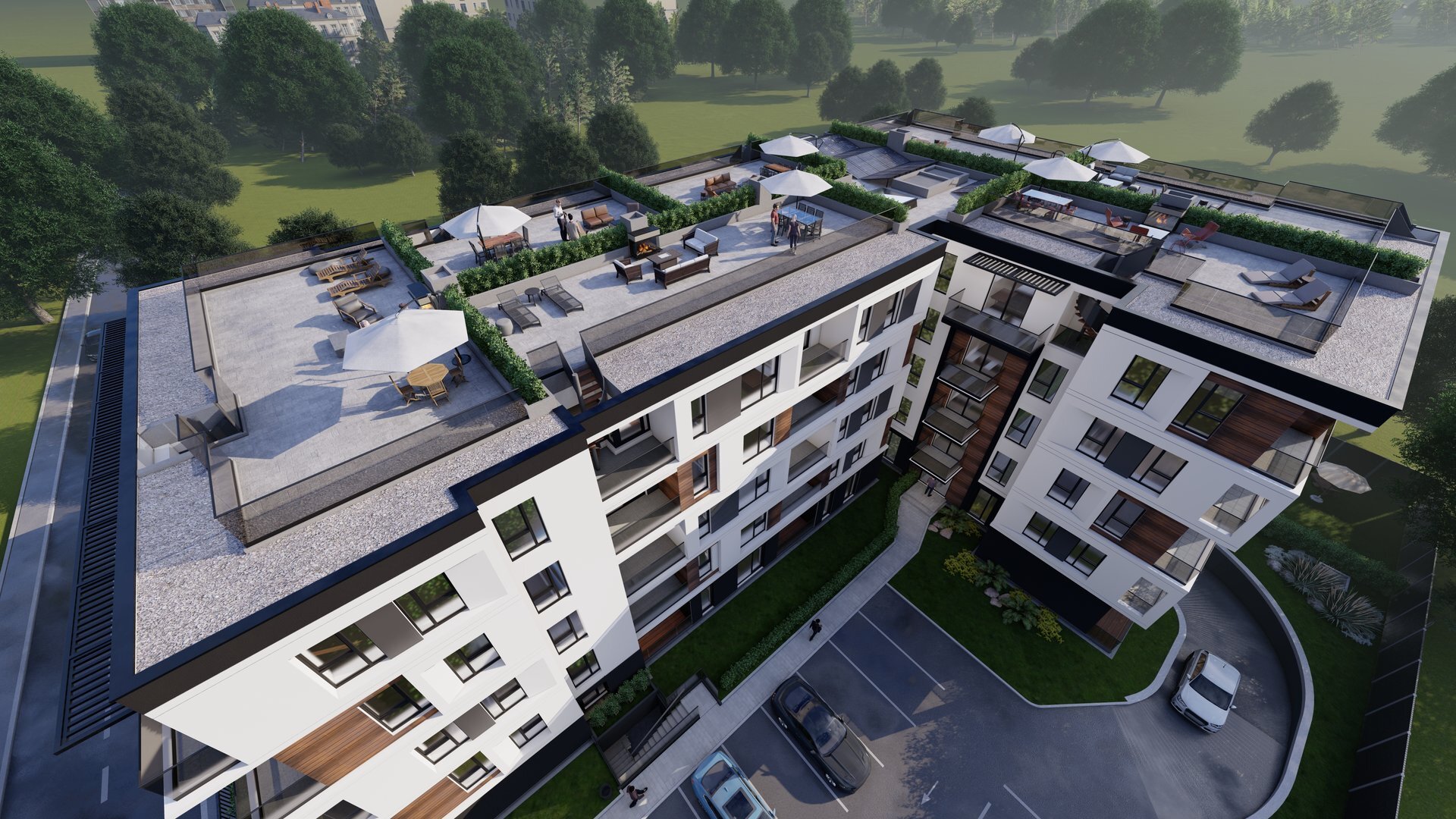 Overall view of the complex — the APP Town North Toma Caragiu apartment building, Toma Caragiu St., Pipera, a PPAE project