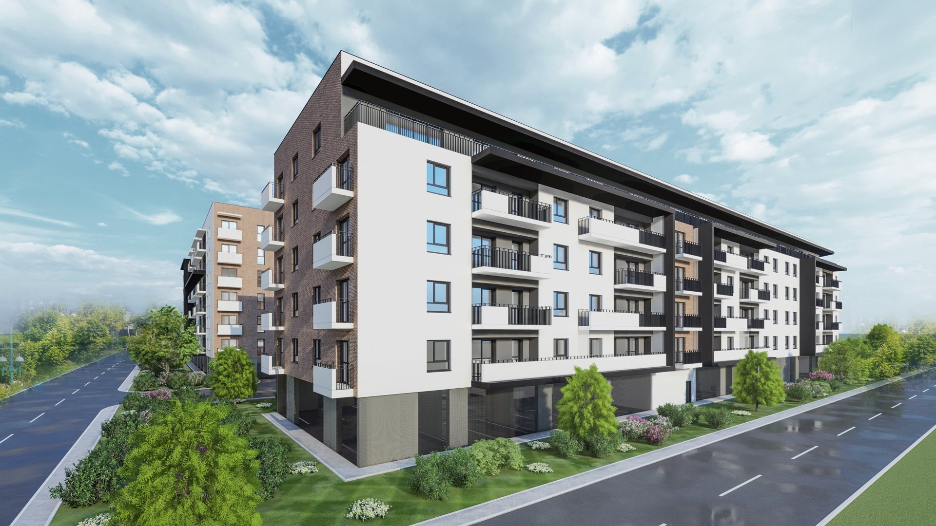 Imagine din galeria proiectului — ansamblul de turnuri Vienna Parkside Residence, Drumul Binelui, sector 4 București, proiect PPAE