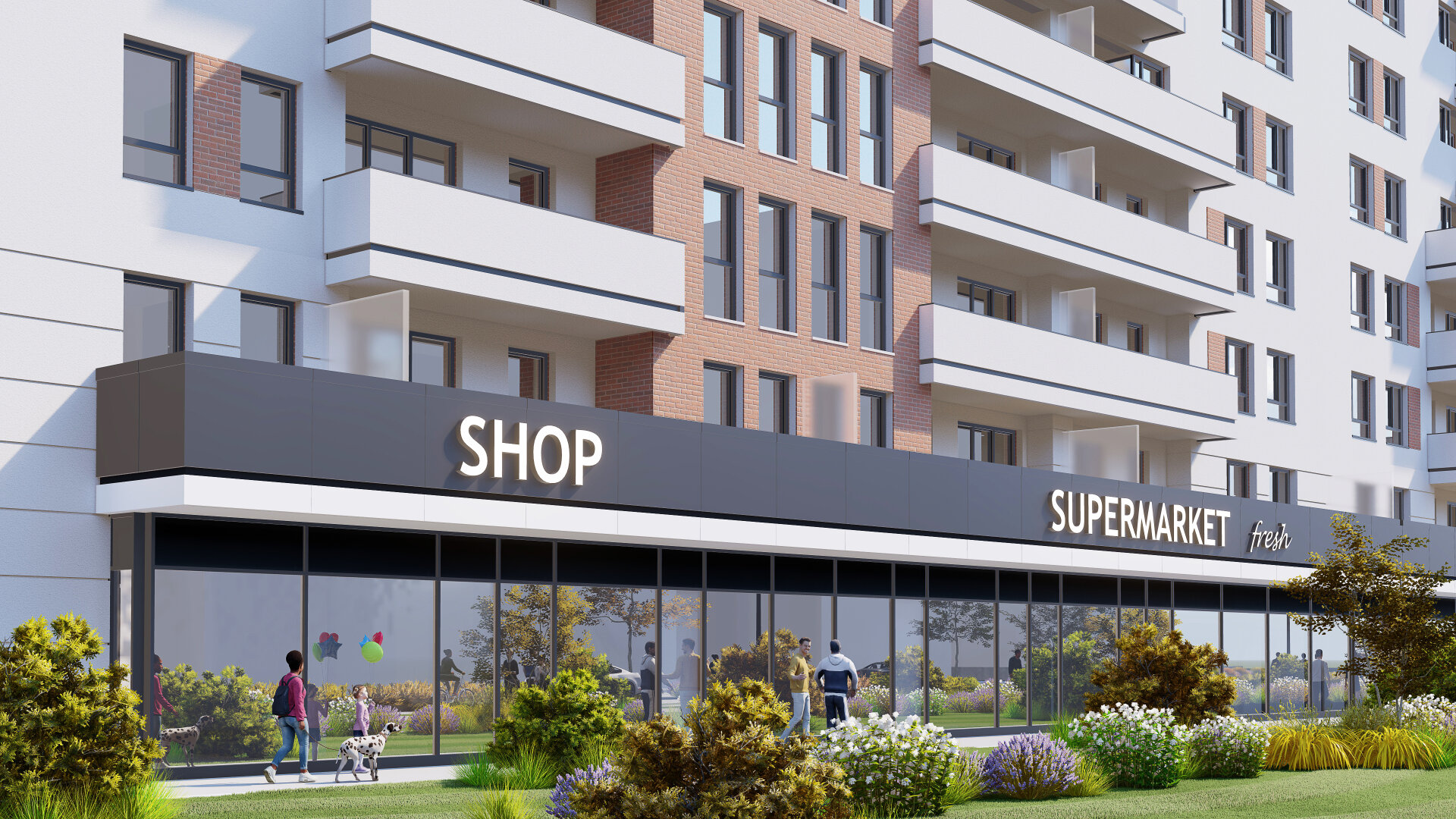 Clădiri tip bară cu fațade lungi orientate est-vest pentru însorire optimă, Drumul Taberei Residence 3, proiect PPAE