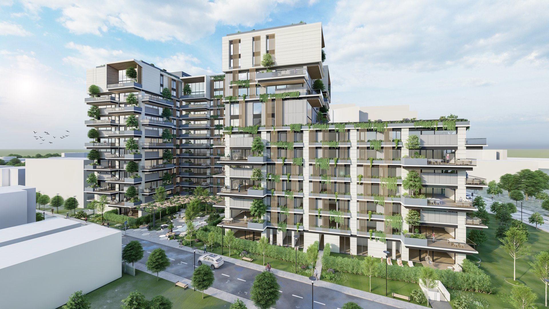 New Sky Apartments - Cladire cu apartamente