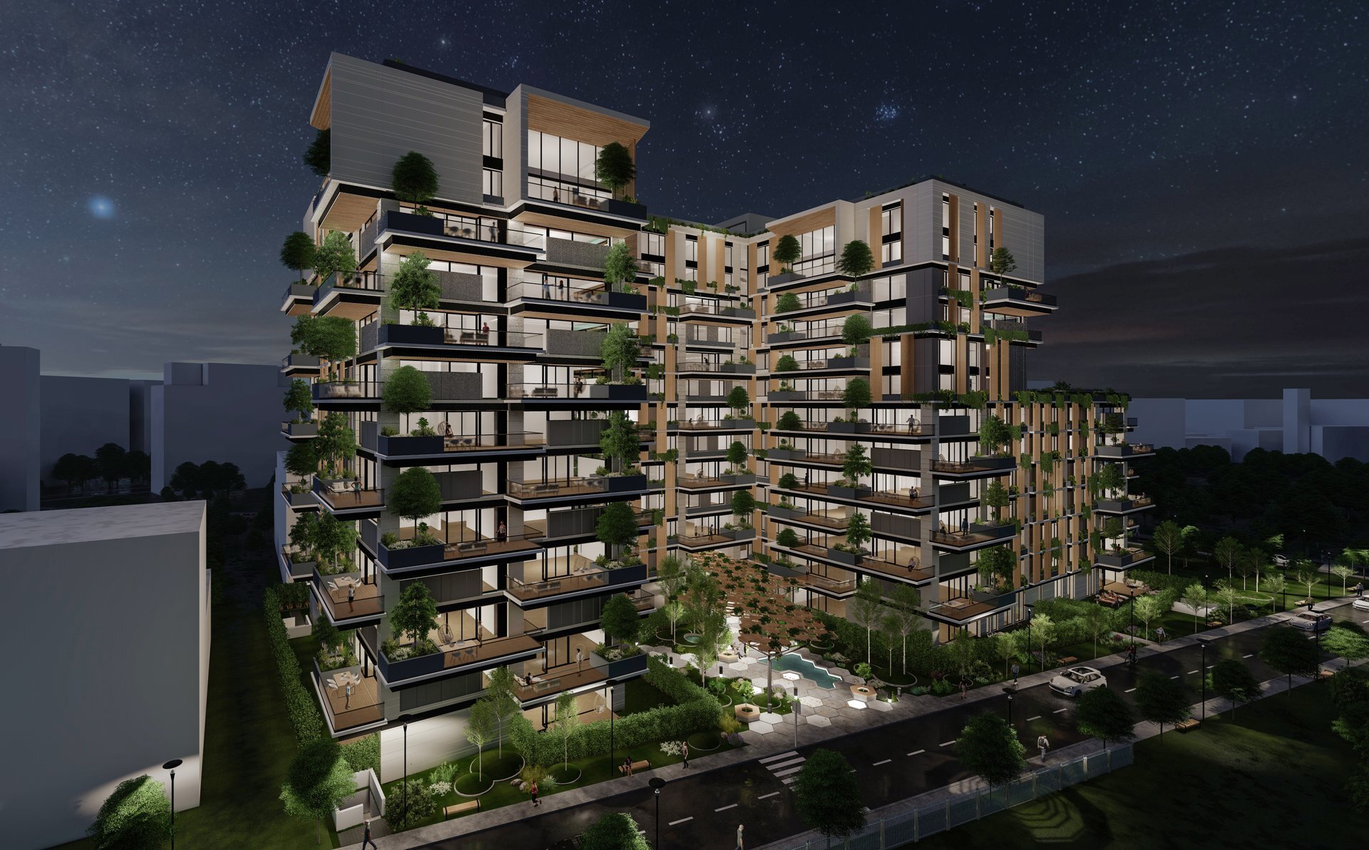 New Sky Apartments - Cladire cu apartamente