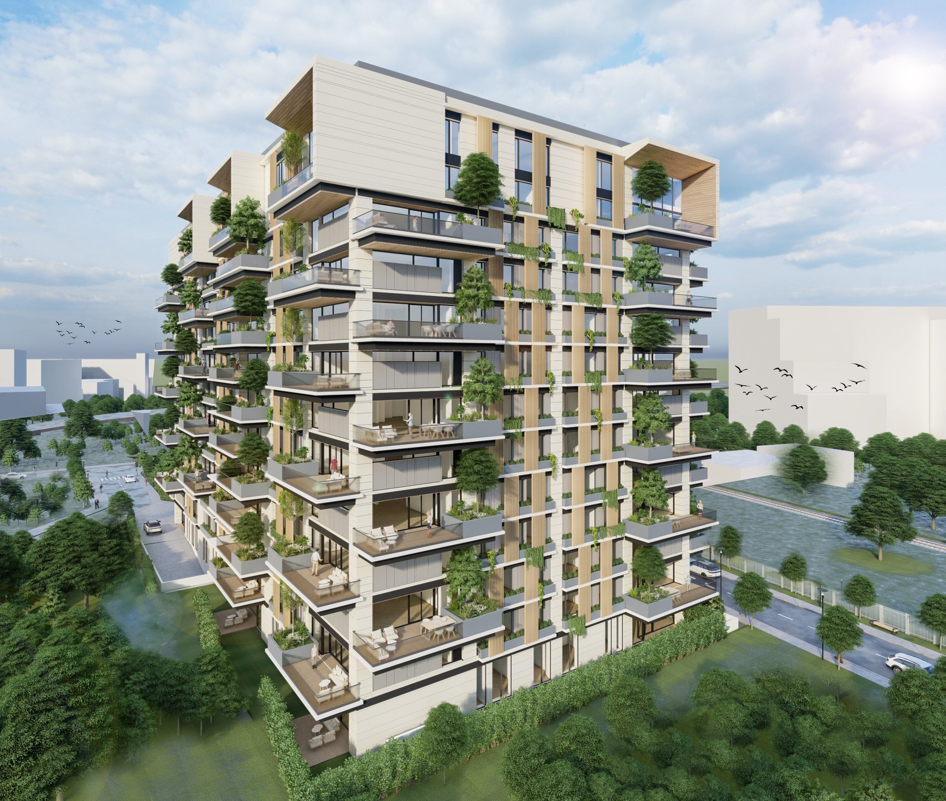 New Sky Apartments - Cladire cu apartamente