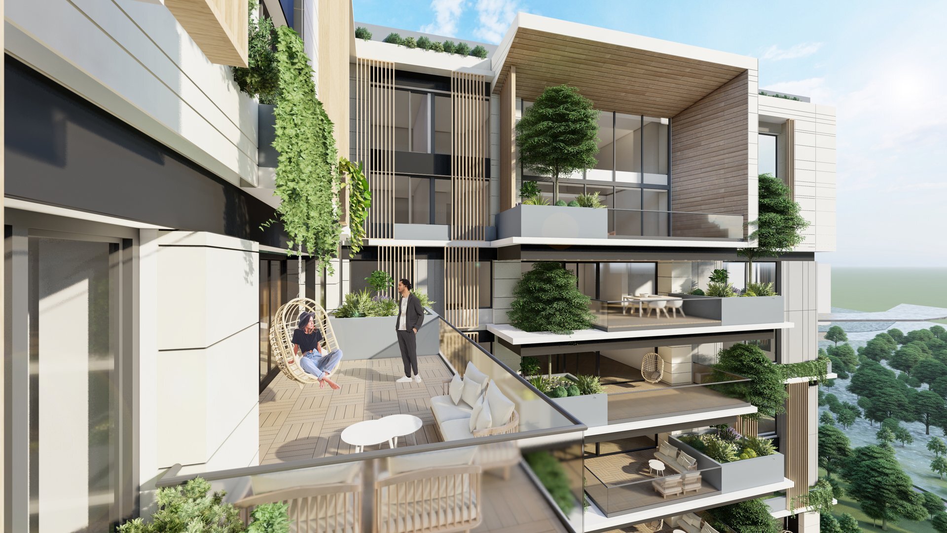 New Sky Apartments - Cladire cu apartamente