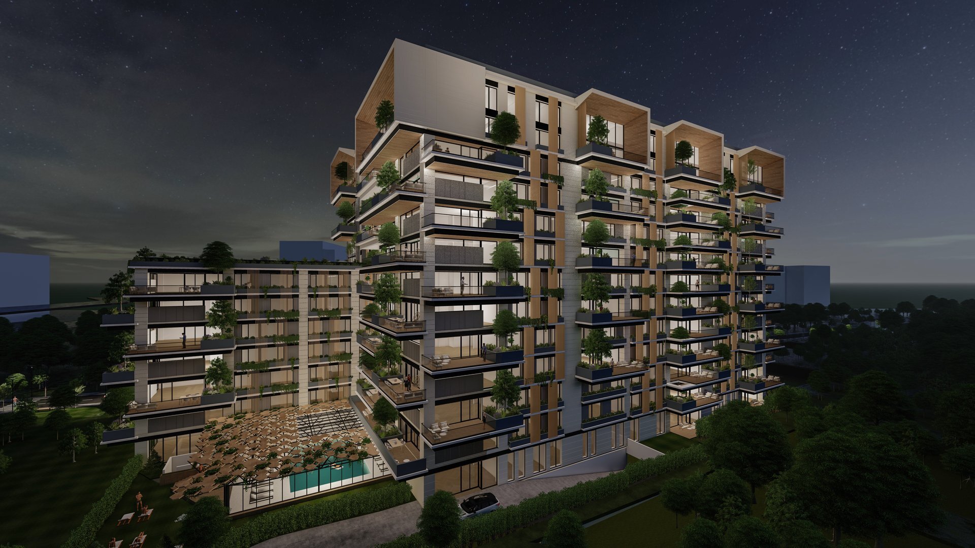 New Sky Apartments - Cladire cu apartamente