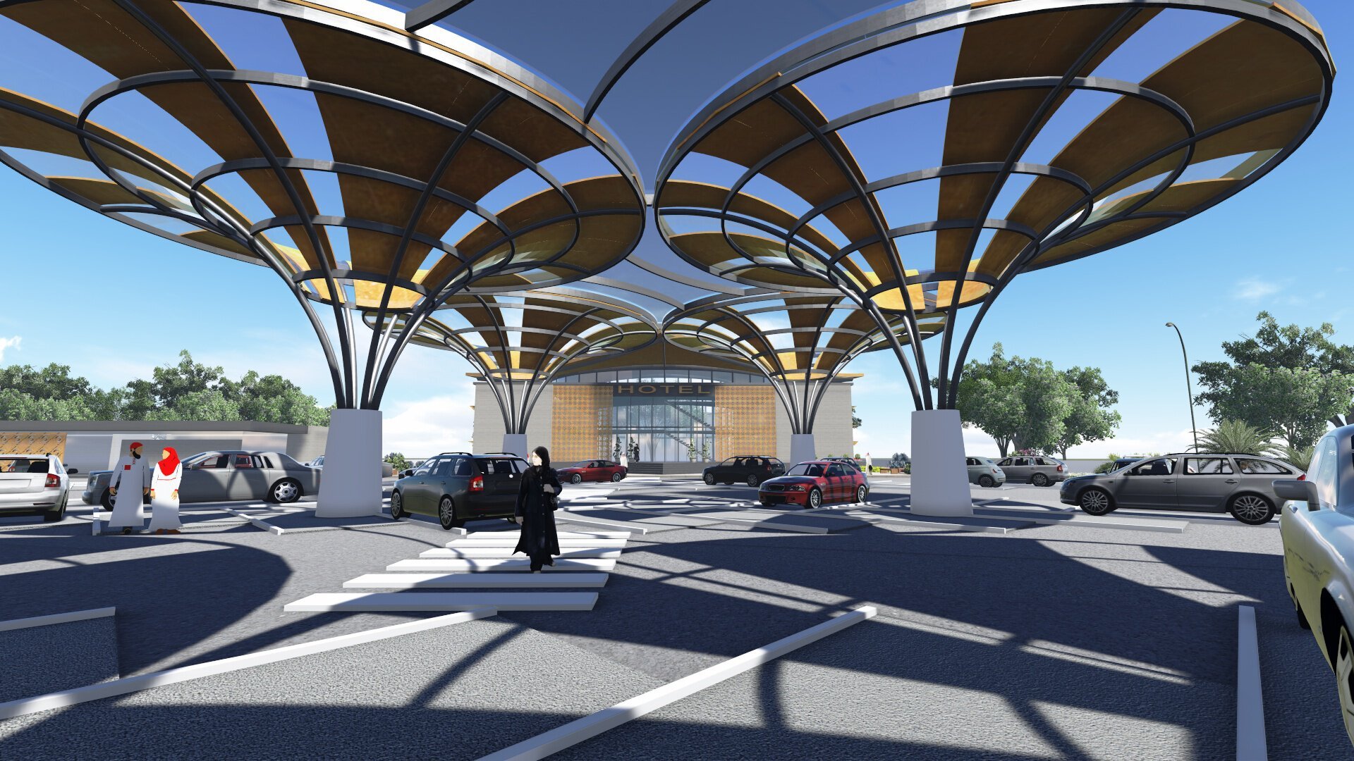 Primaria Mary, Turkmenistan - Bridges Design, Fuel Station, Hotel and Bus Stops Design
