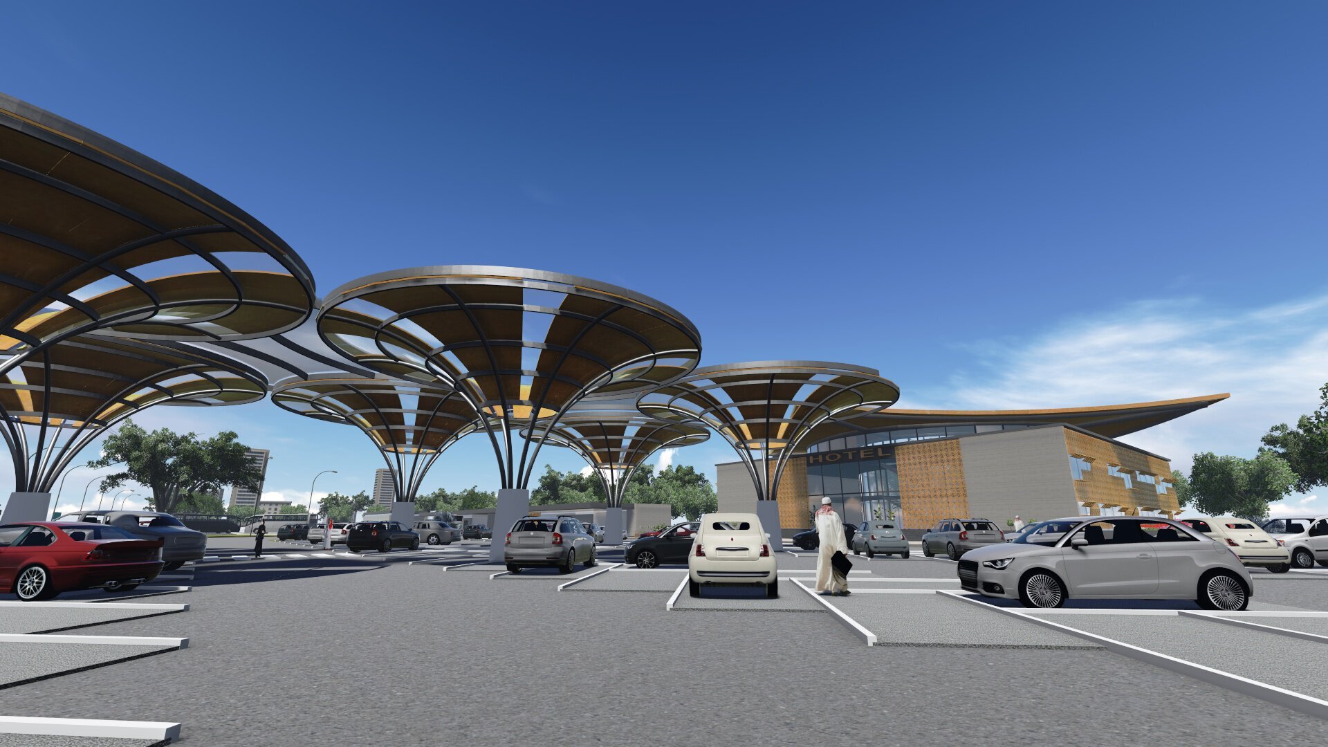 Primaria Mary, Turkmenistan - Bridges Design, Fuel Station, Hotel and Bus Stops Design