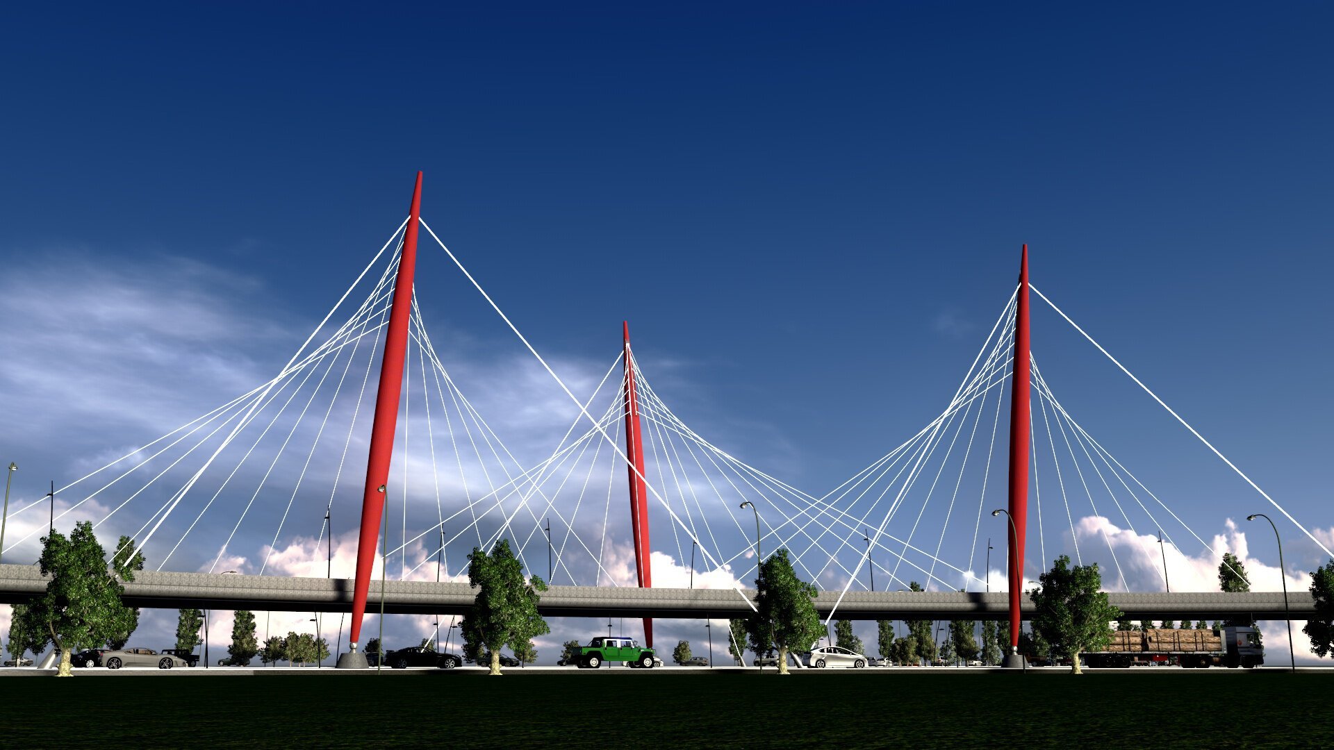 Primaria Mary, Turkmenistan - Bridges Design, Fuel Station, Hotel and Bus Stops Design
