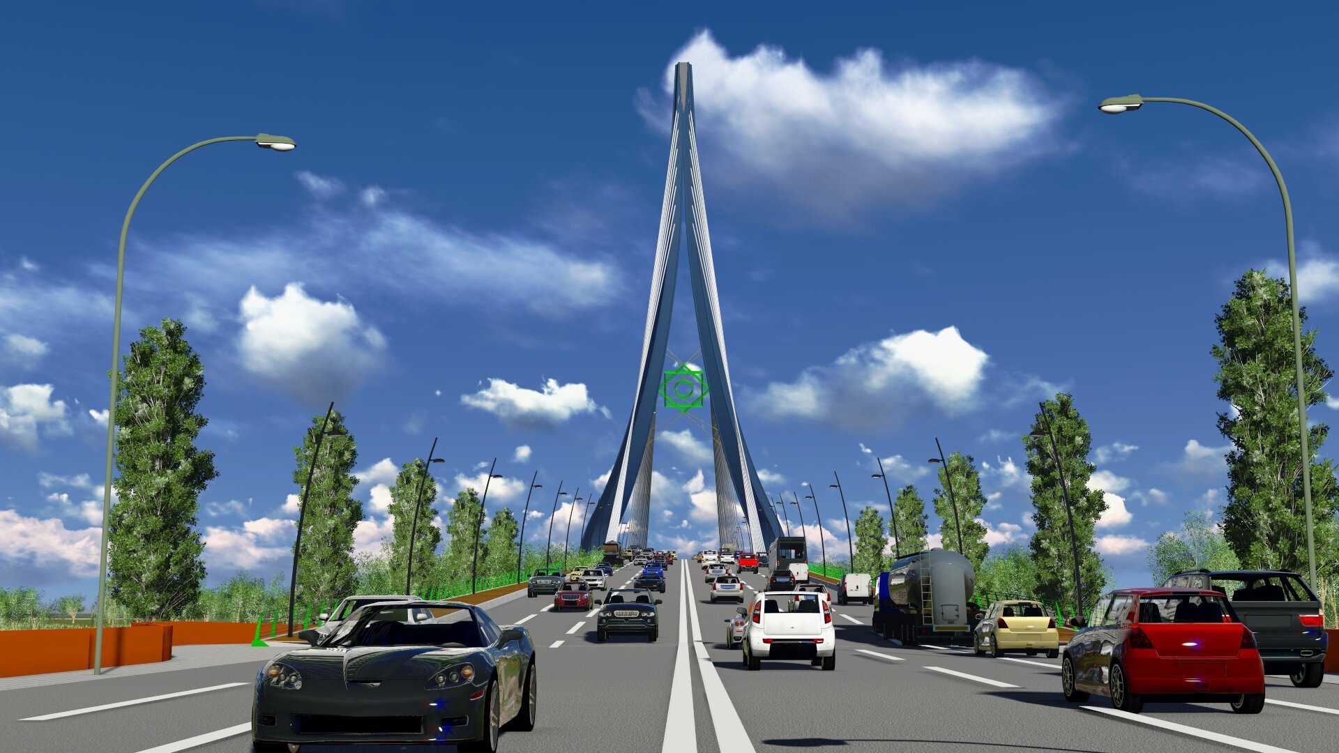 Primaria Mary, Turkmenistan - Bridges Design, Fuel Station, Hotel and Bus Stops Design