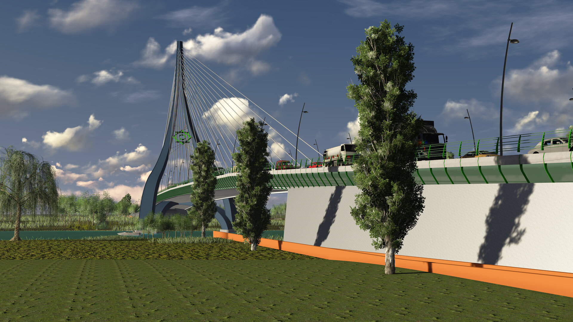 Primaria Mary, Turkmenistan - Bridges Design, Fuel Station, Hotel and Bus Stops Design