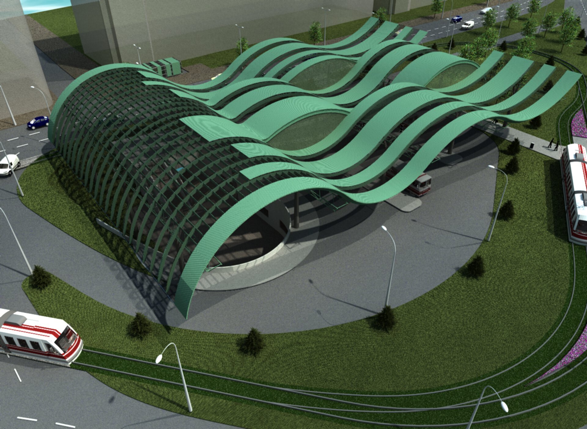 Bucharest City Hall - Multimodal Transport Hub Terminal and Park&Ride
