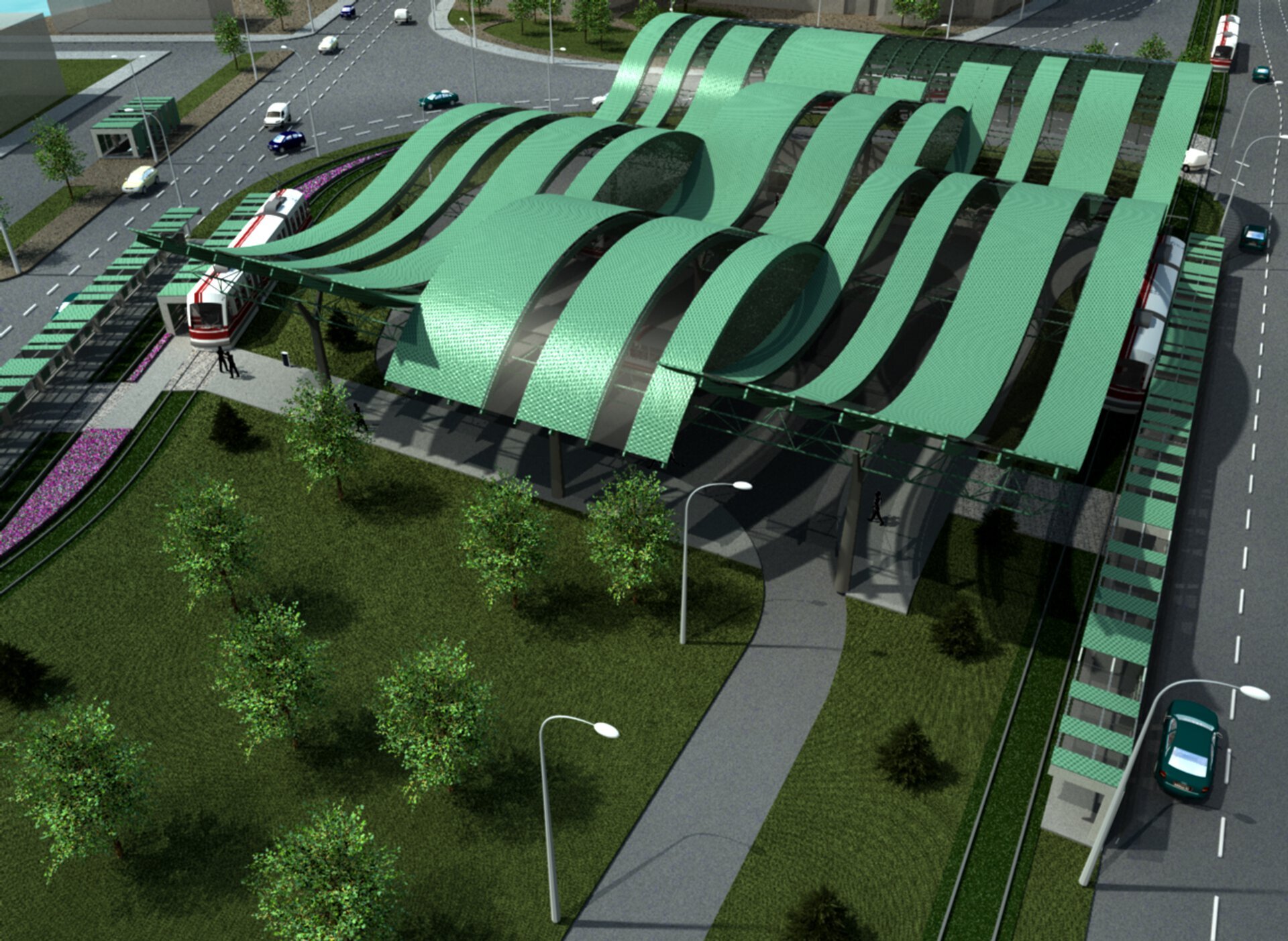 Bucharest City Hall - Multimodal Transport Hub Terminal and Park&Ride